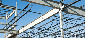 Estructuras de acero para edificios comerciales e industriales.